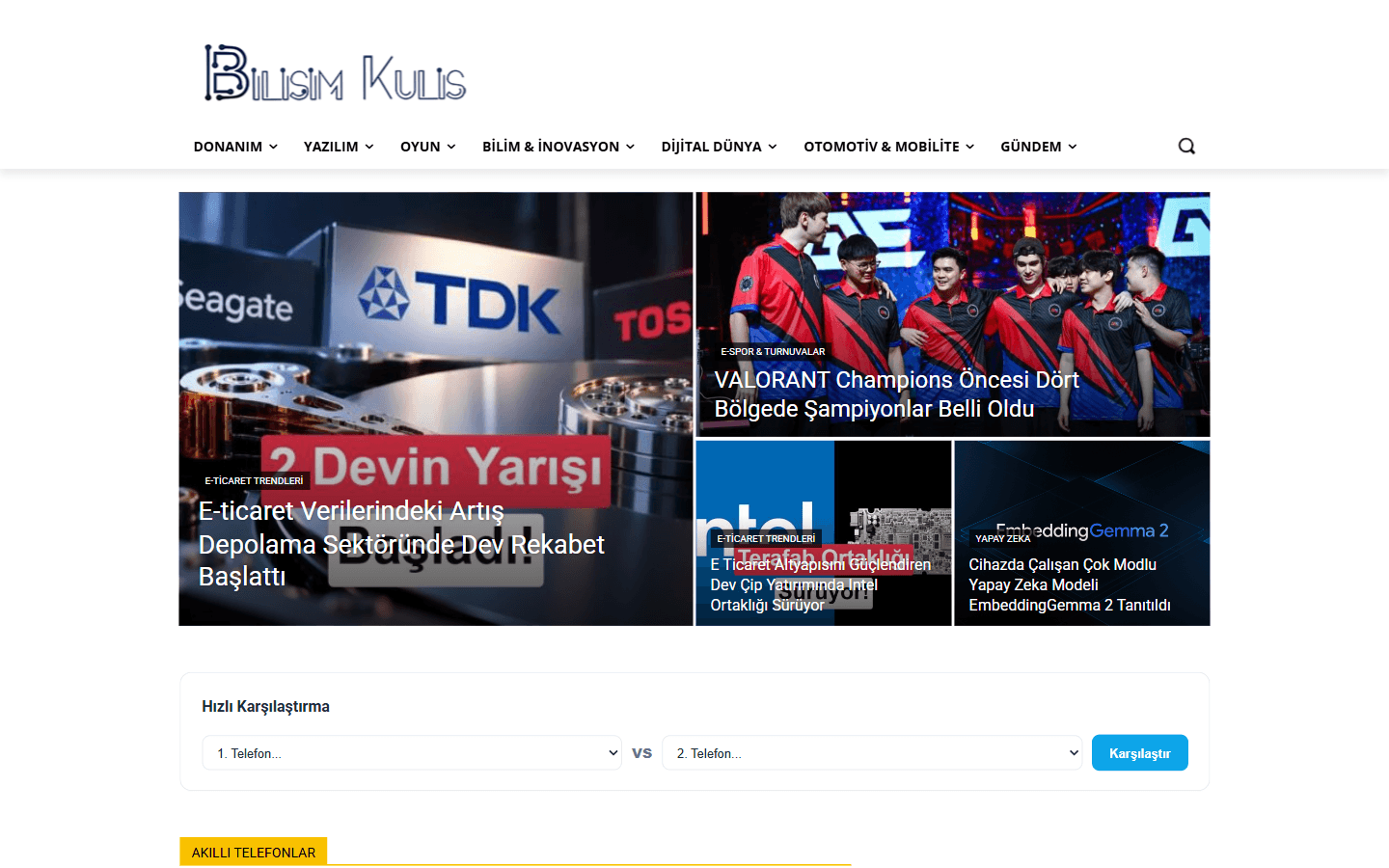 Bilişim Kulis site önizlemesi