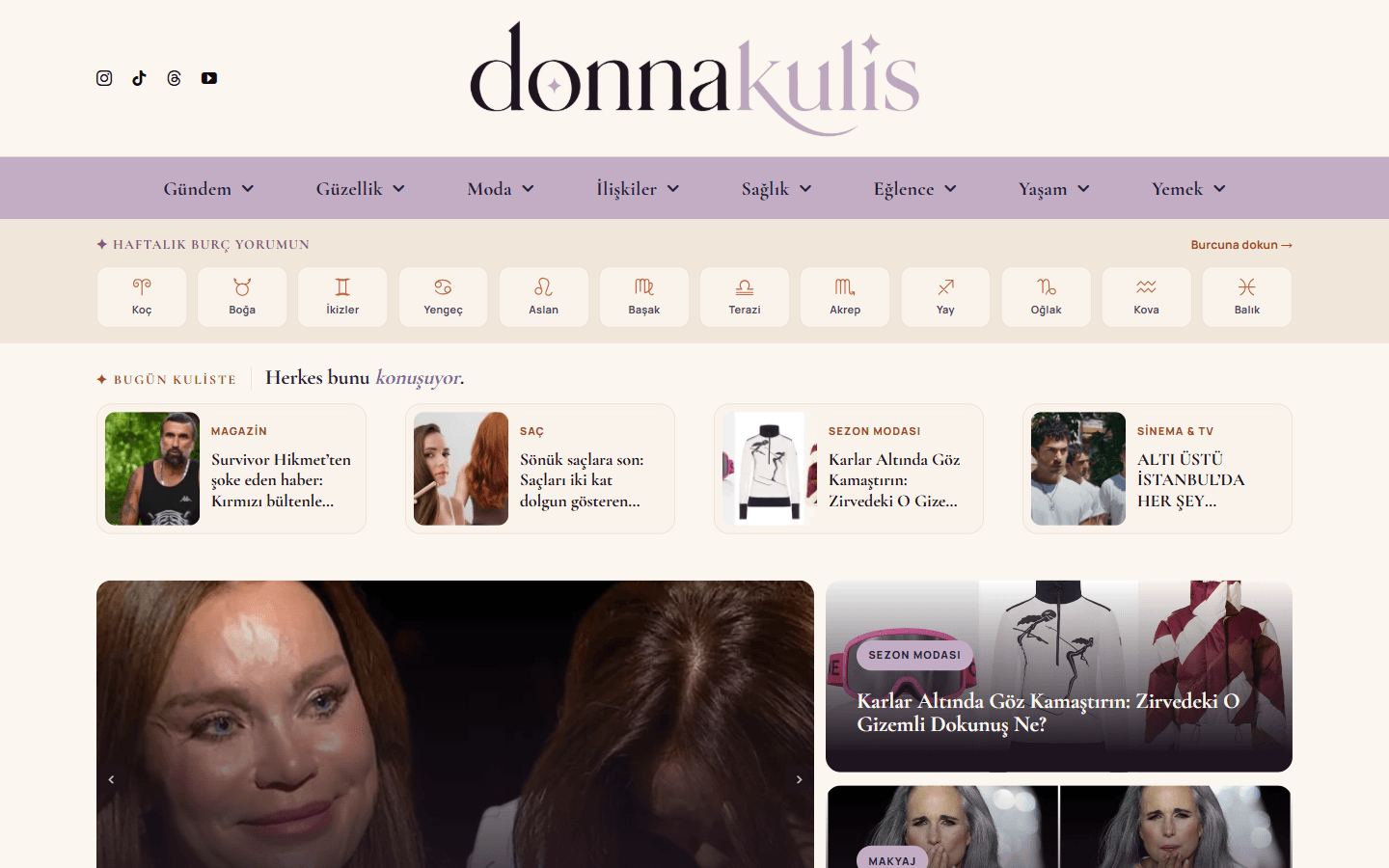DonnaKulis site önizlemesi